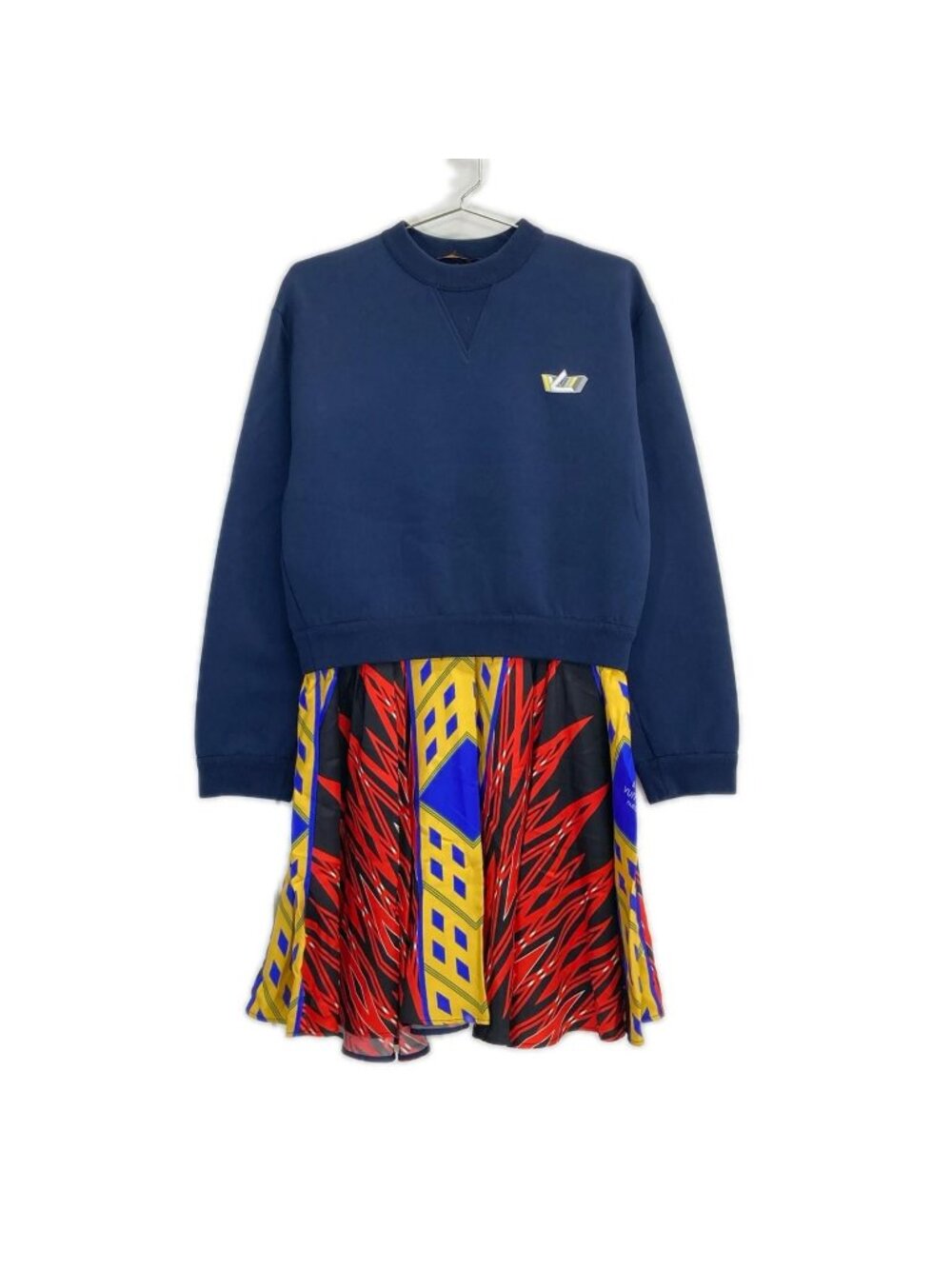 Louis Vuitton Navy Sweatshirt Docking Dress